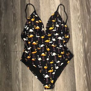 Cupshe flamingo one piece swimsuit